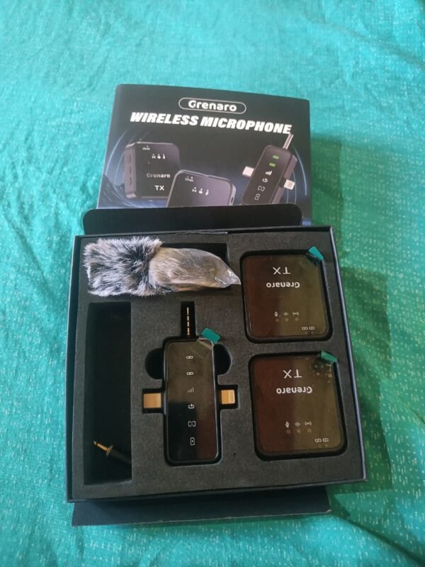Grenaro Wireless Microphone in Excellent Condition Portable Grenaro Wireless Mic for Singers and Speakers High-Quality Grenaro Wireless Mic Rarely Used
